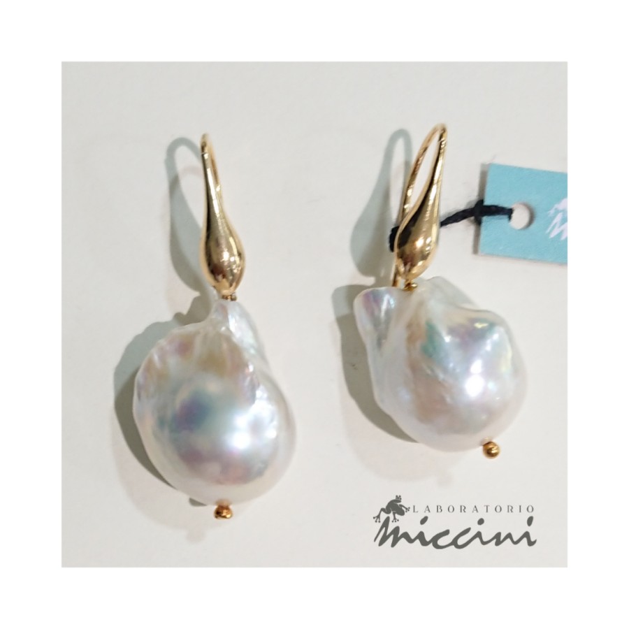 Orecchini perle irregolari