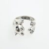 Anello Gatto in argento personalizzato con incisione