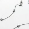 Collana lunga in argento 925 con zirconi rodiata nero