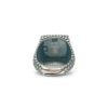 Anello puntinato con onice quadrato