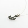 Collana con Ancora puntinata con catena in argento