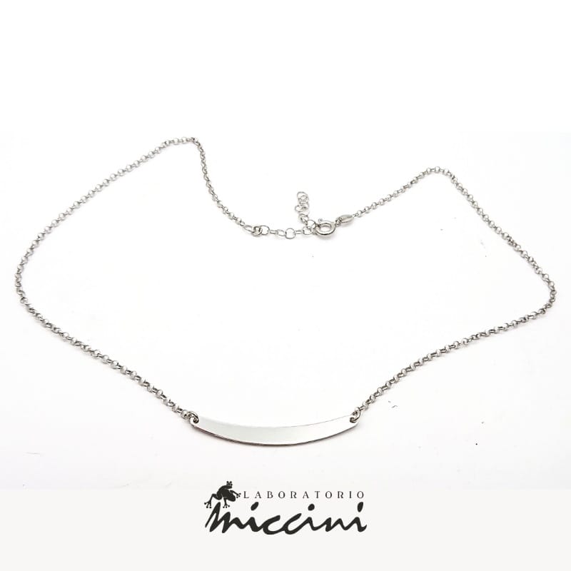 Collana minimal in argento