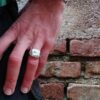 anello chevalier rettangolare da uomo personalizzabile