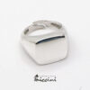 anello chevalier rettangolare da uomo personalizzabile
