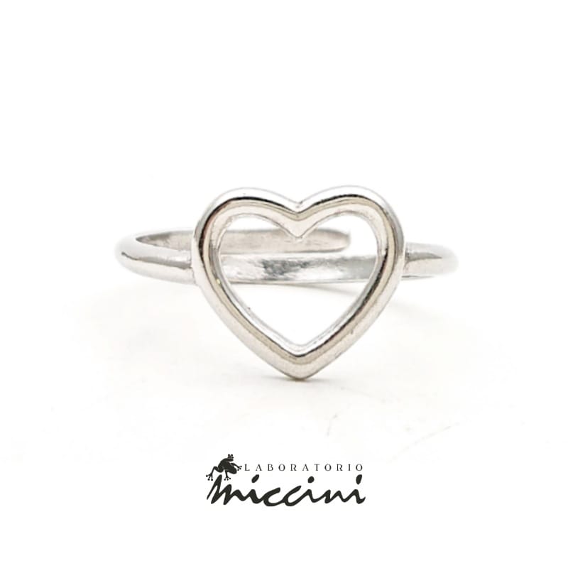 Anello cuore in argento