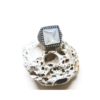 Anello mignolo puntinato con madreperla