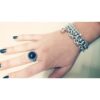 Anello puntinato con onice