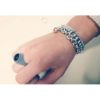 Anello puntinato con onice