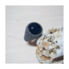 Anello puntinato con onice
