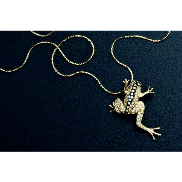 Gold frog Made in italy