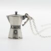 Moka a ciondolo con catena in argento