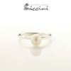 Anello con perla minimal