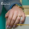 Anello con perla minimal