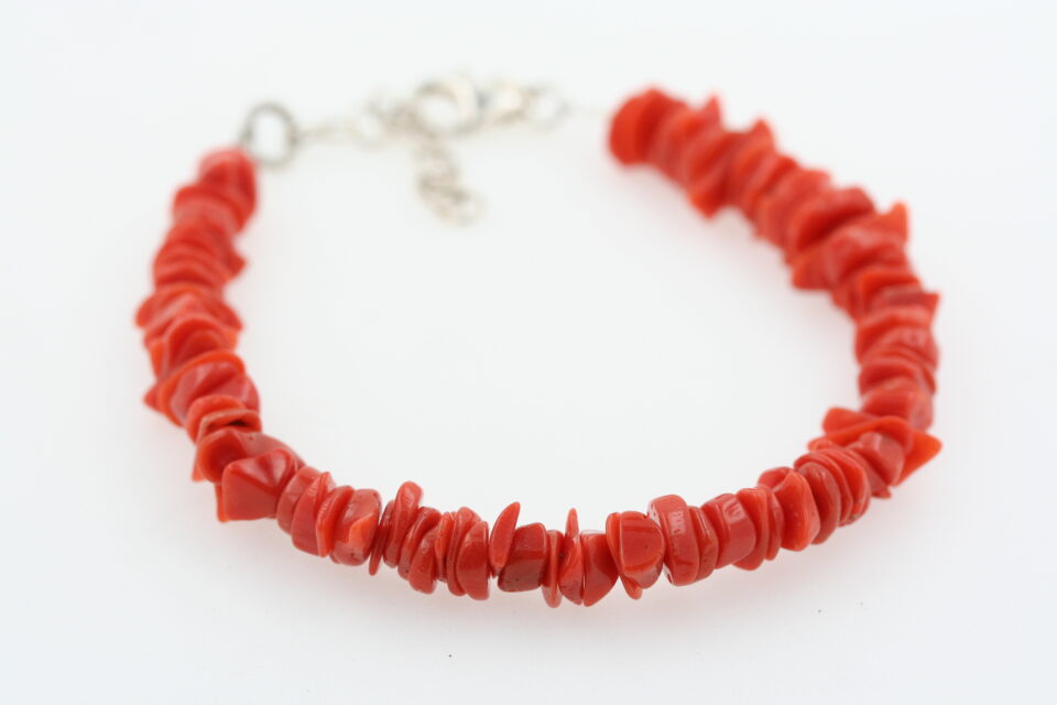 Bracciale di corallo naturale