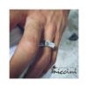 Anello rettangolare argento