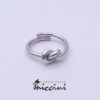 Anello nodo dell’amore in argento