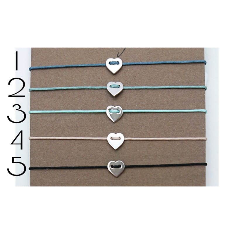 Bracciale Cuore con cordino Alisia