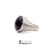 Anello con onice rotondo in argento