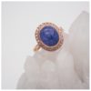 Anello con tanzanite e diamanti brown