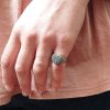Anello cuore puntinato