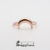 Anello mezza luna in oro rosa 