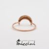 Anello mezza luna in oro rosa 
