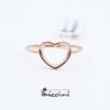 Anello cuore in oro rosa