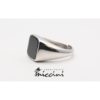 Anello in argento con onice 