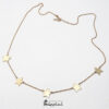 Collana con stelle in oro rosa