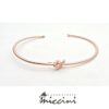 Bracciale Con Nodo In Argento Rosato