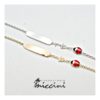 Bracciale con coccinella e nome