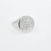 Anello chevalier da mignolo in argento