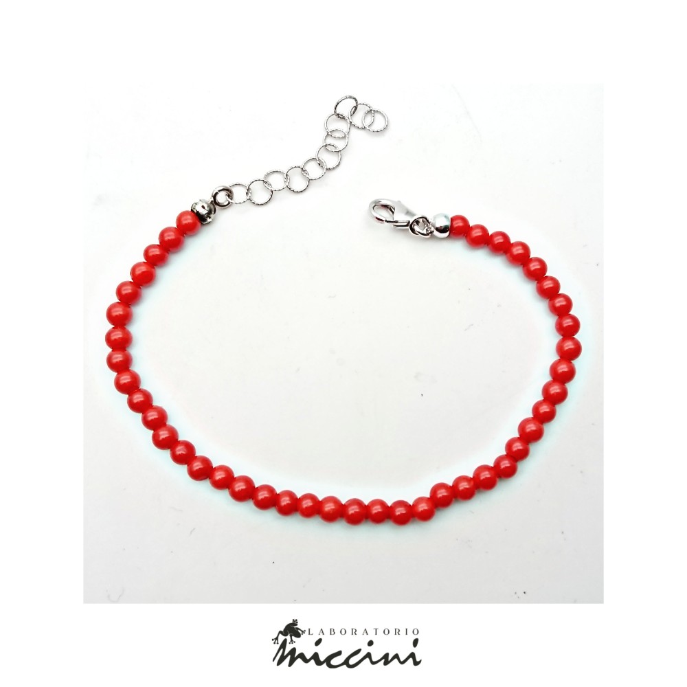 Bracciale con coralli per bambini neonati - Laboratorio Miccini