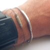 Bracciale in argento personalizzabile da uomo