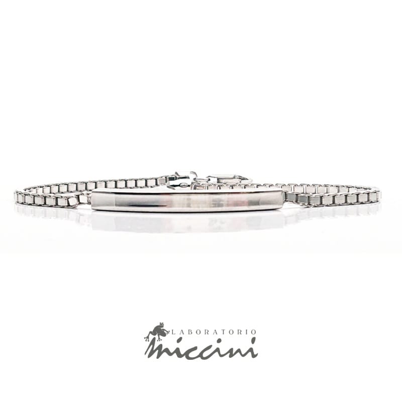 bracciale in argento personalizzabile da uomo