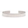 Bracciale Rigido a Fascia in argento con coordinate geografiche incise