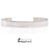 Bracciale Rigido a Fascia in argento con incisione sopra