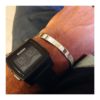 Bracciale Rigido a Fascia in argento indossato