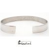 Bracciale Rigido a Fascia in argento personalizzato con incisione