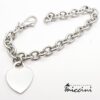 Bracciale con cuore a ciondolo personalizzabile