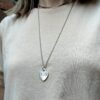 Collana con cuore a ciondolo personalizzabile