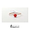 Anello minimal con Corallo
