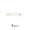 anello minimal con perla d'acqua dolce in oro rosa