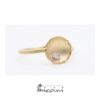 Anello cratere in oro con diamante