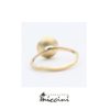 Anello cratere in oro con diamante