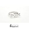 Anello pesci in argento