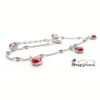 Bracciale con coccinelle in argento