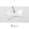 Pendente per collare a forma di osso in argento