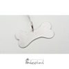 Pendente per collare a forma di osso in argento