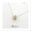 Collana filo in oro giallo con diamante